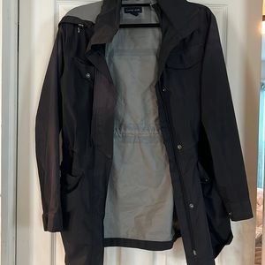 Medium Lands End Navy Rain Jacket